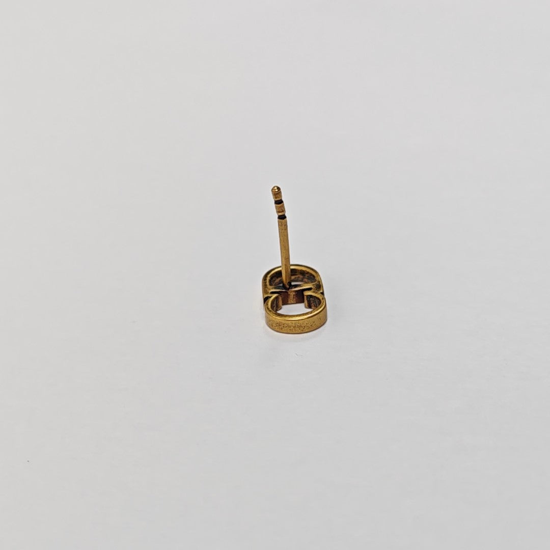 J'adior Metal Gold Stud Earrings