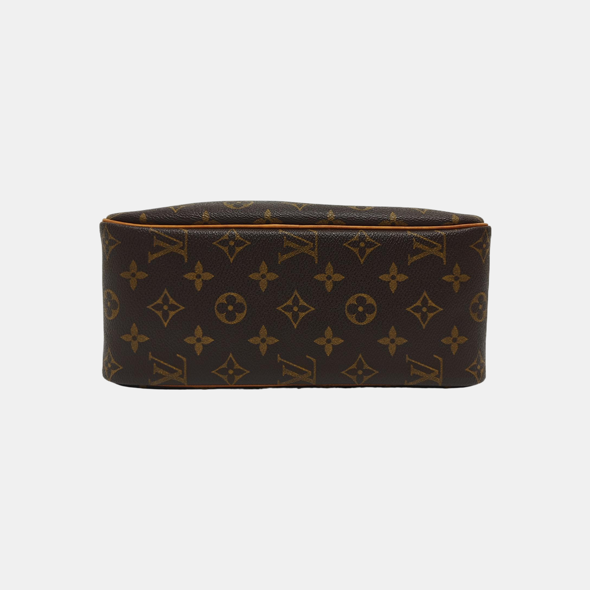 CITE MM Monogram Coated Canvas Brown