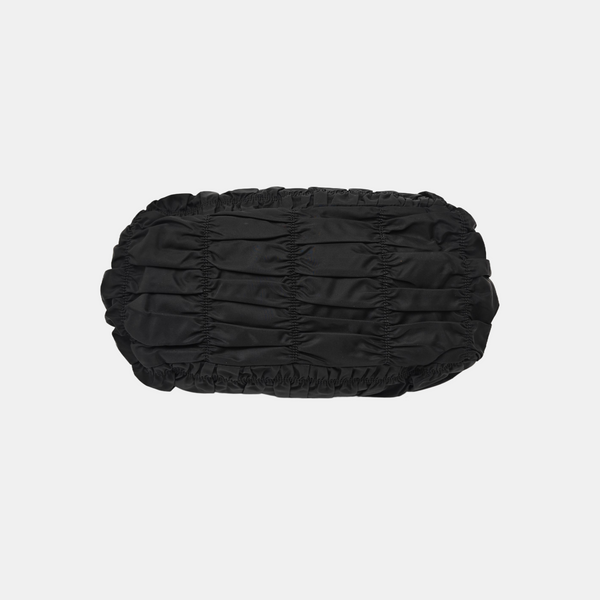 Nylon Top Handle Bag Black