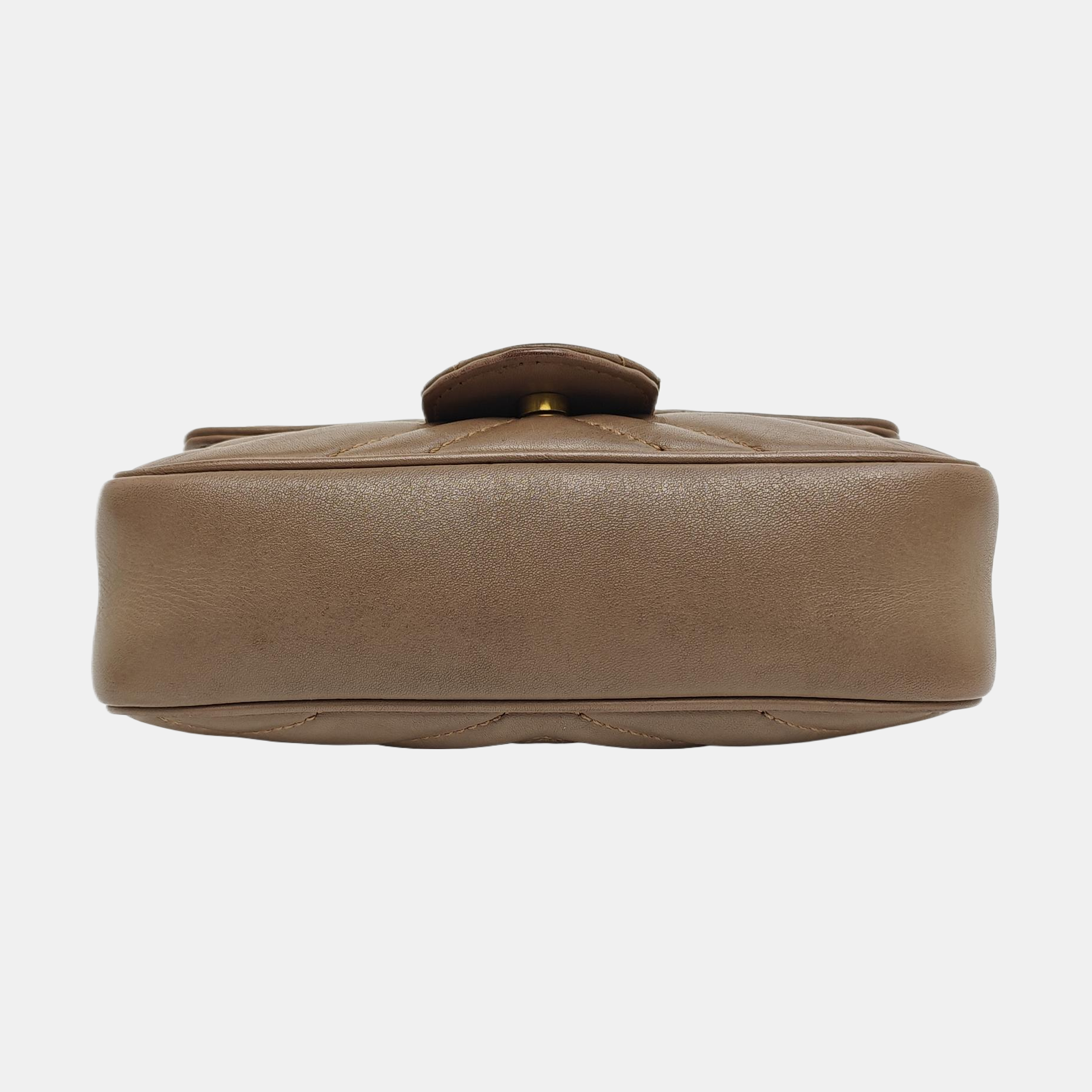 GG Marmont Mini Quilted Calfskin Beige