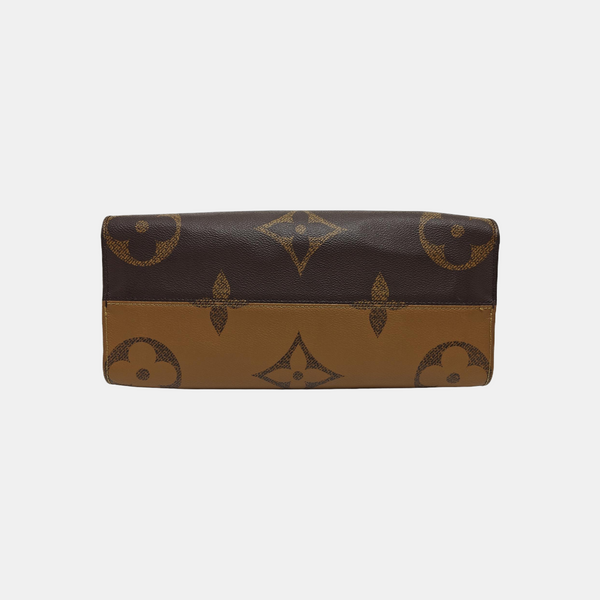 ONTHEGO MM Monogram Coated Canvas Brown