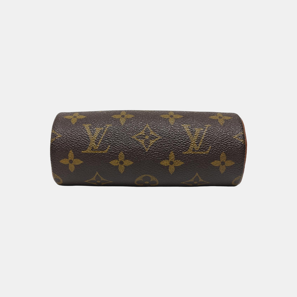 PAPILLON Mini Monogram Coated Canvas Brown