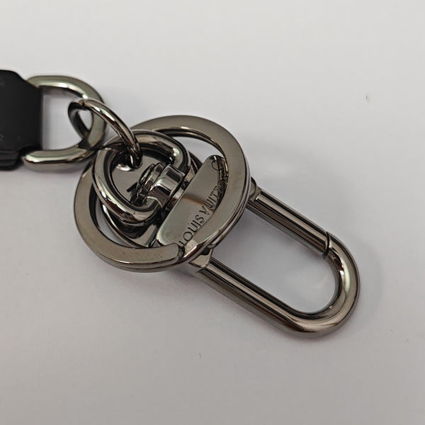 Coated Canvas Bag Charm Black