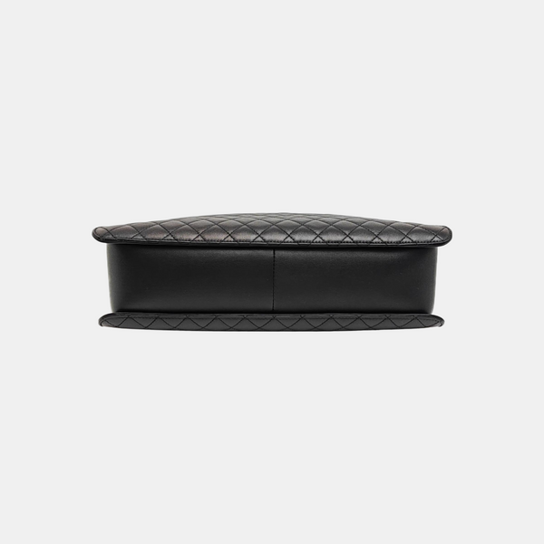 Quilted Calfskin Shoulder Bag Black