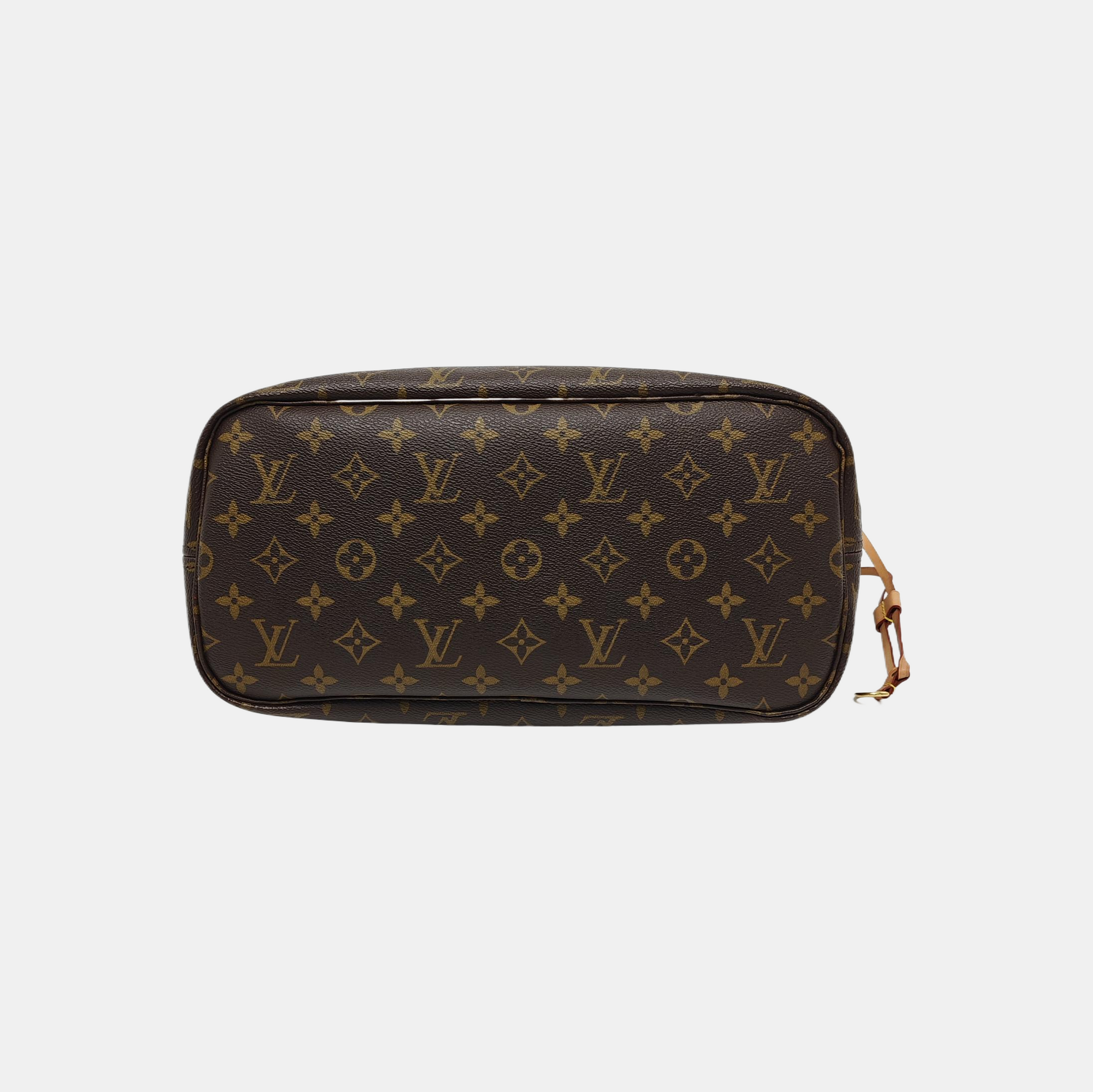 NEVERFULL MM Monogram Coated Canvas Brown
