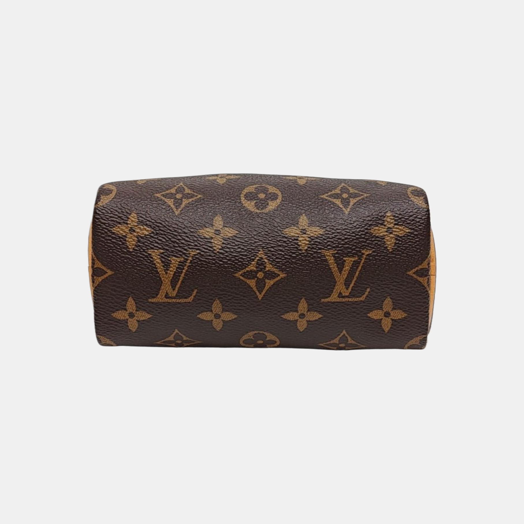 Authenticated pre-owned  SPEEDY Nano Monogram Coated Canvas Brown - Shoulder Bag at Looply