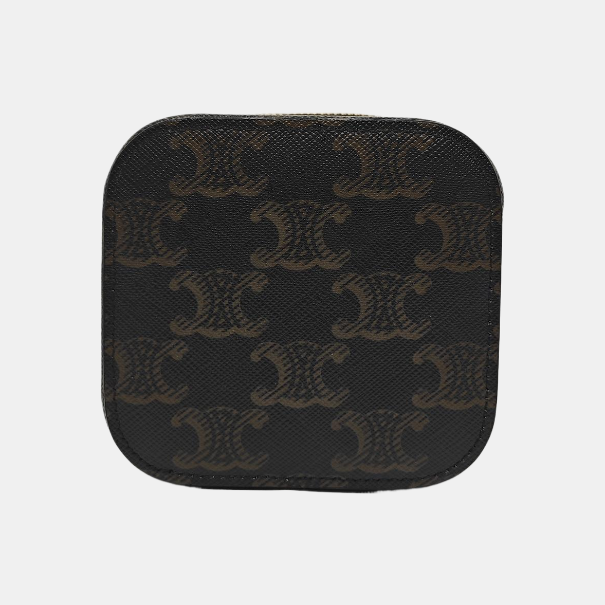 Coated Canvas Shoulder Bag Black