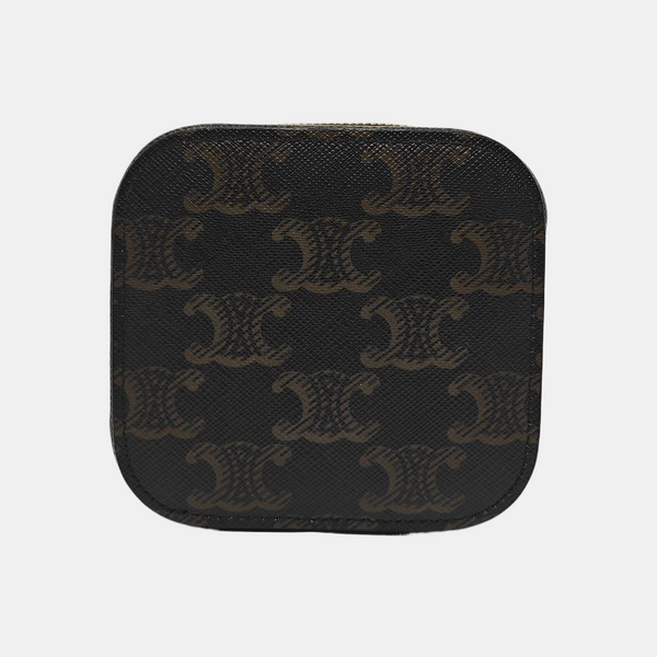 Coated Canvas Shoulder Bag Black