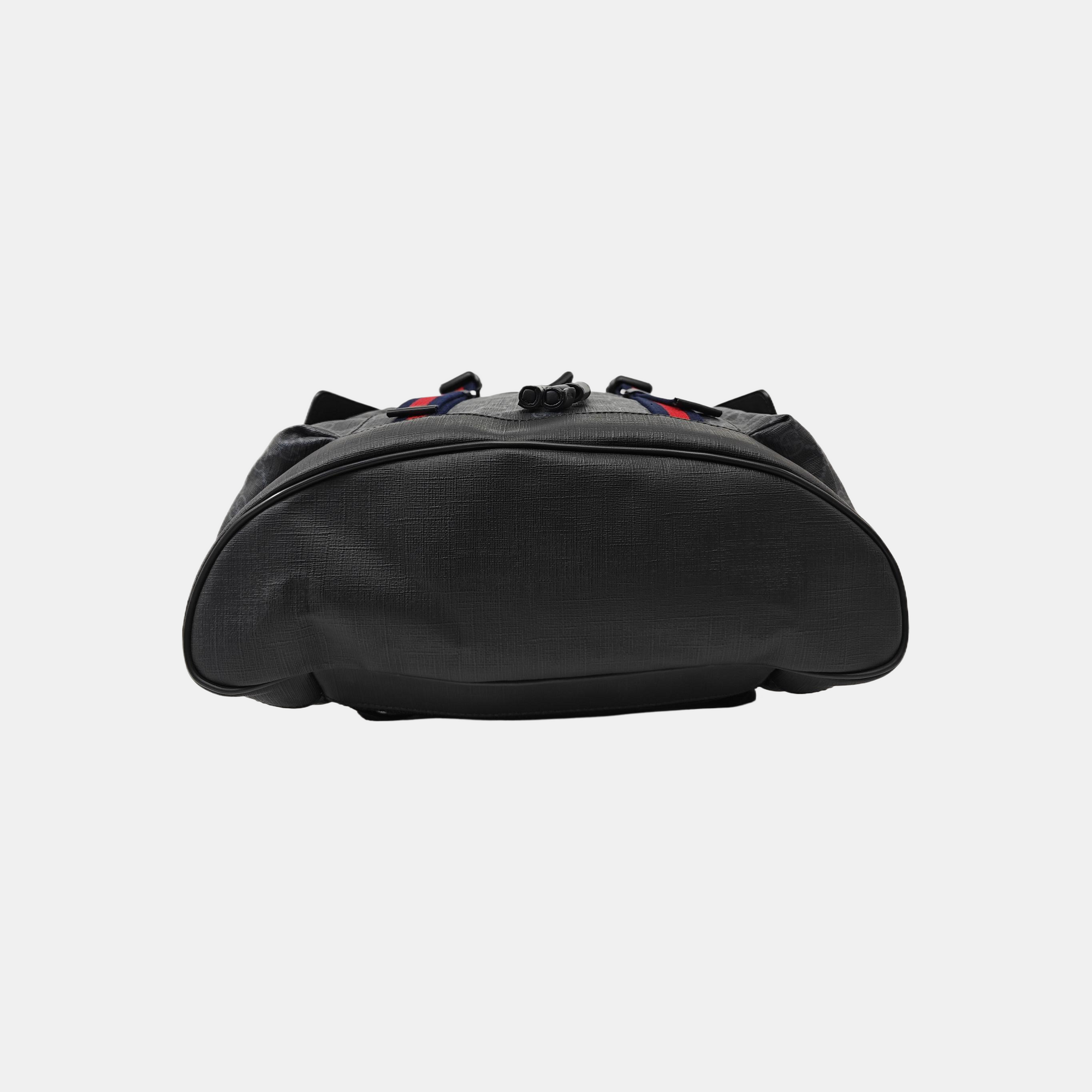 GG Supreme Monogram Coated Canvas Black
