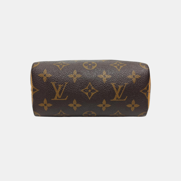 SPEEDY Nano Monogram Coated Canvas Brown