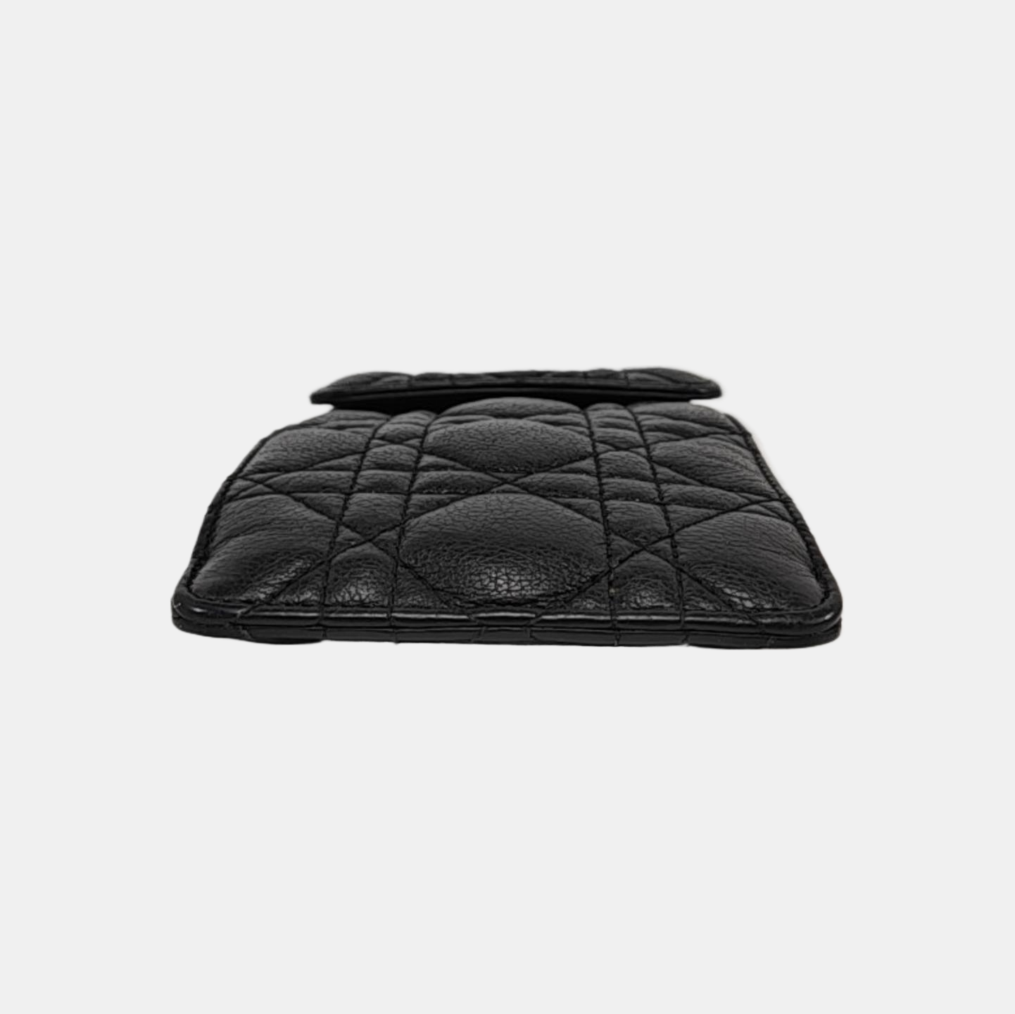 Authenticated pre-owned  Dior Caro Quilted Calfskin Black - Shoulder Bag at Looply