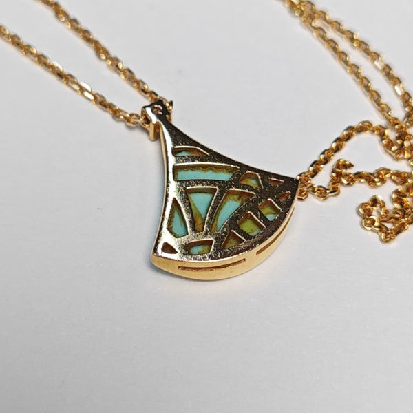 DIVAS' DREAM 18k Rose Gold Blue Necklace