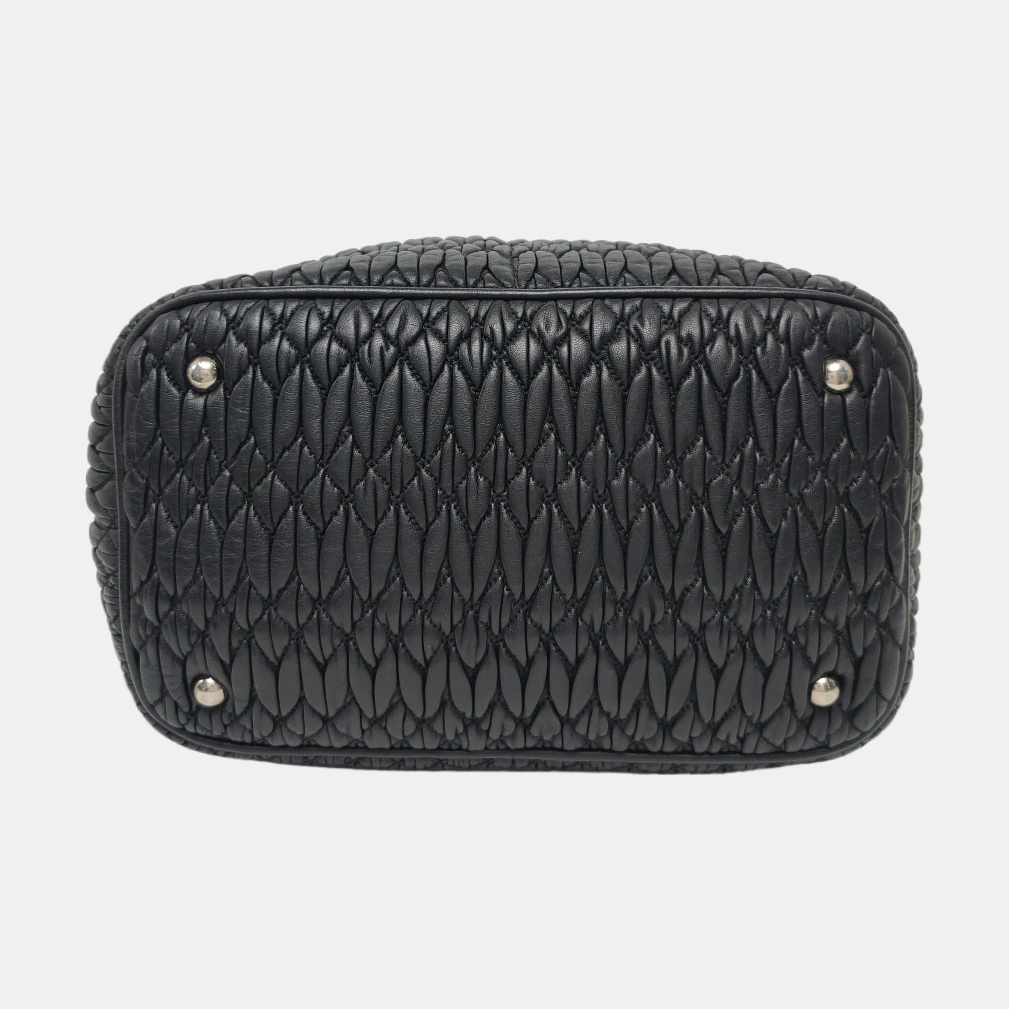 Avenue Quilted Lambskin Black