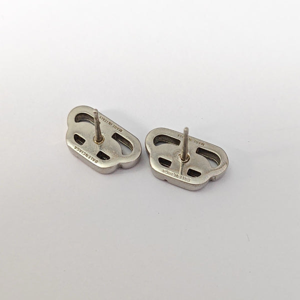 Metal Silver Stud Earrings