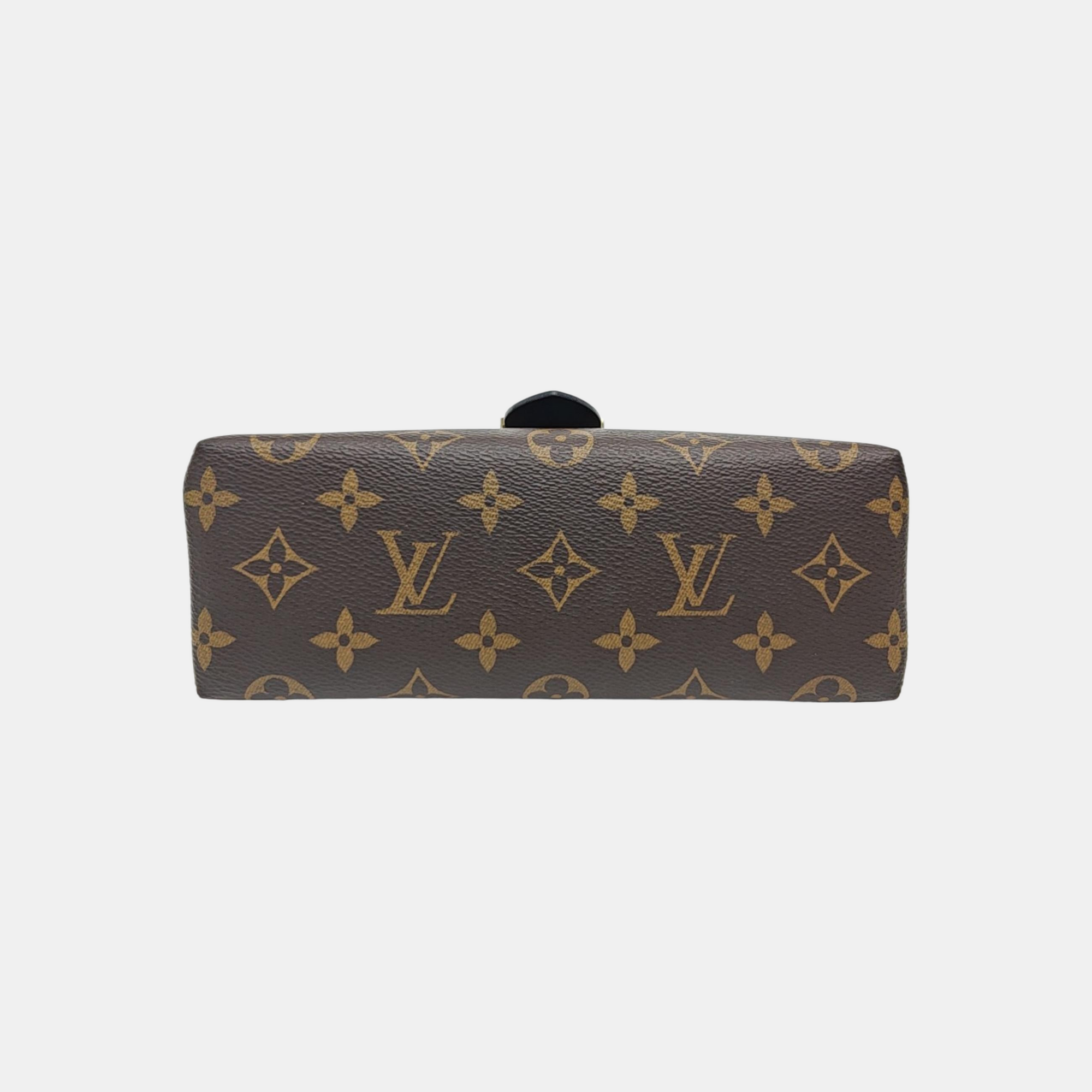 LOCKY BB Monogram Coated Canvas Brown