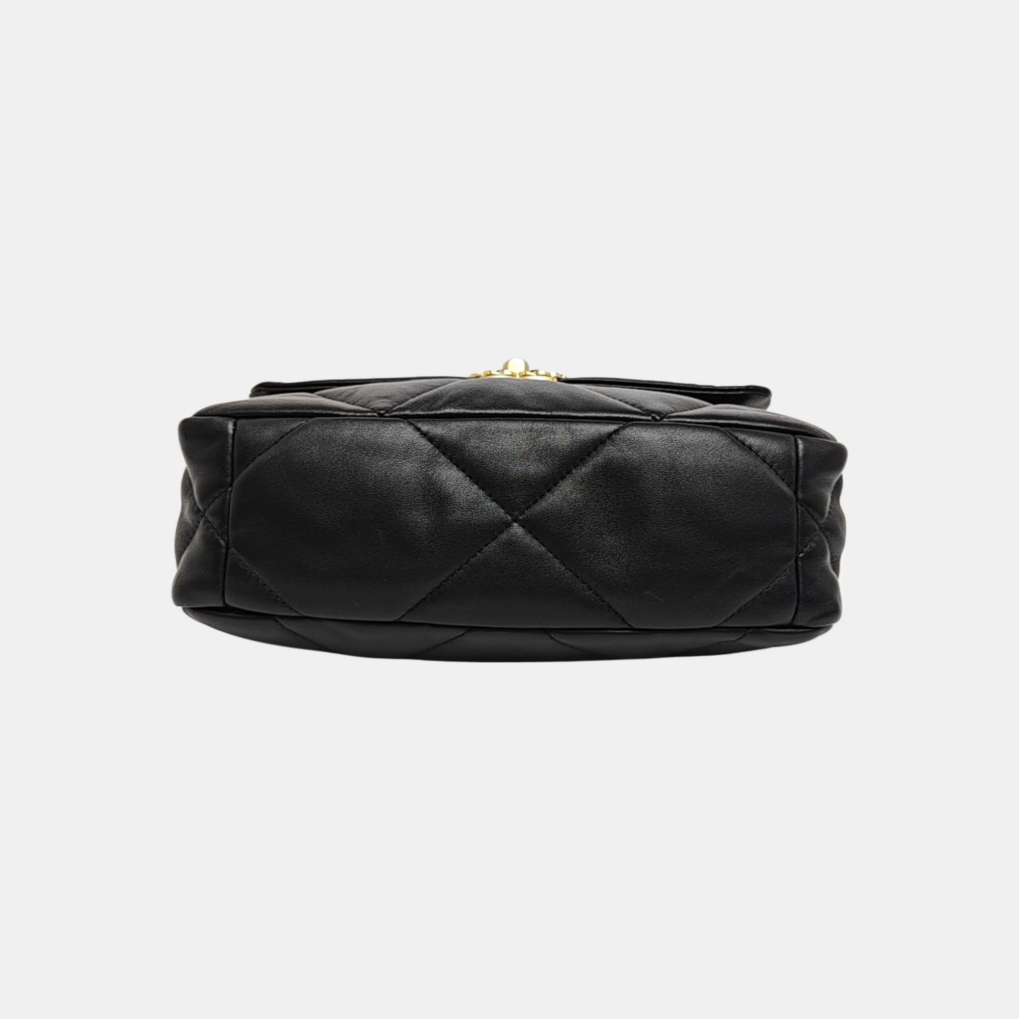 CHANEL 19 Small Quilted Lambskin Black