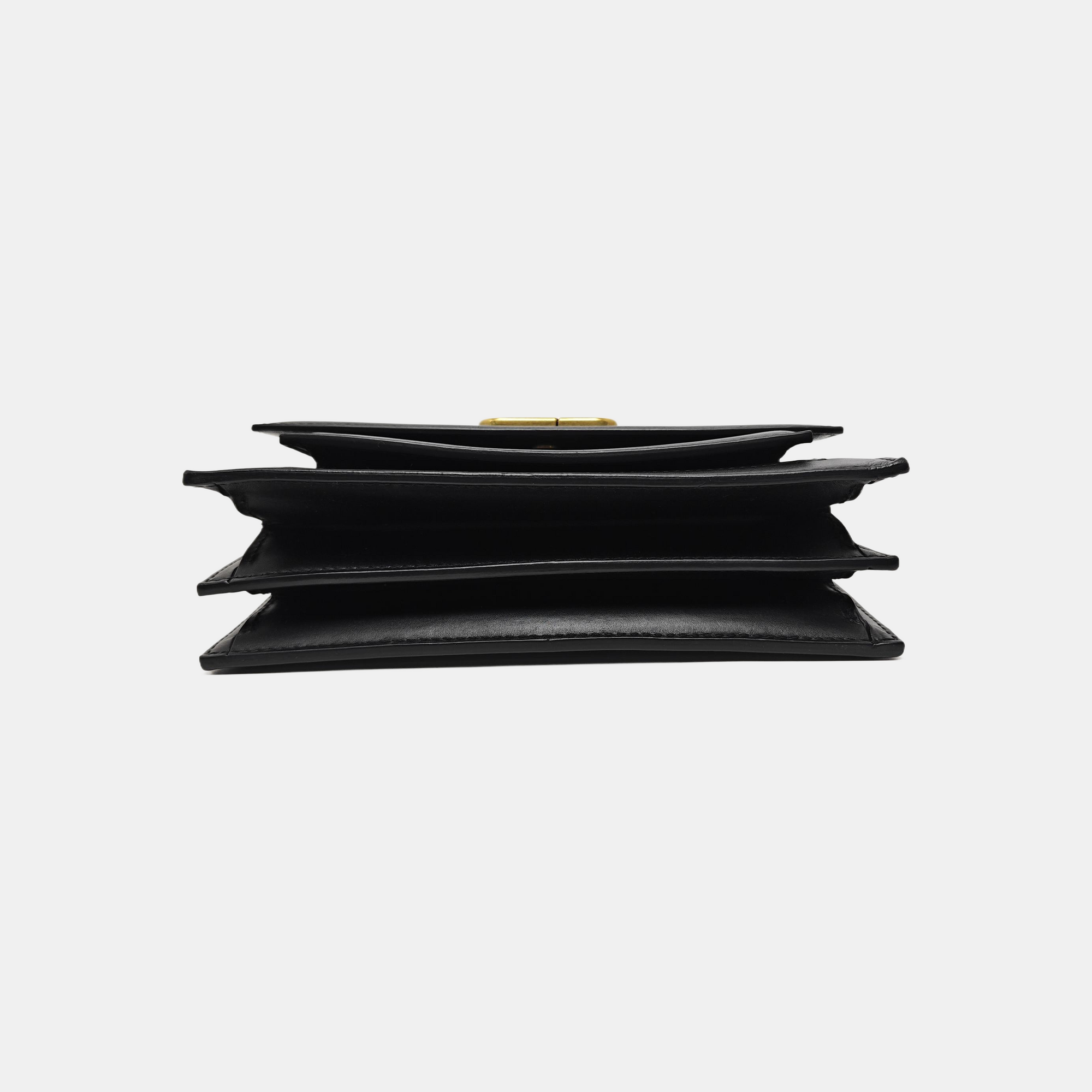 Sharp Small Calfskin Black