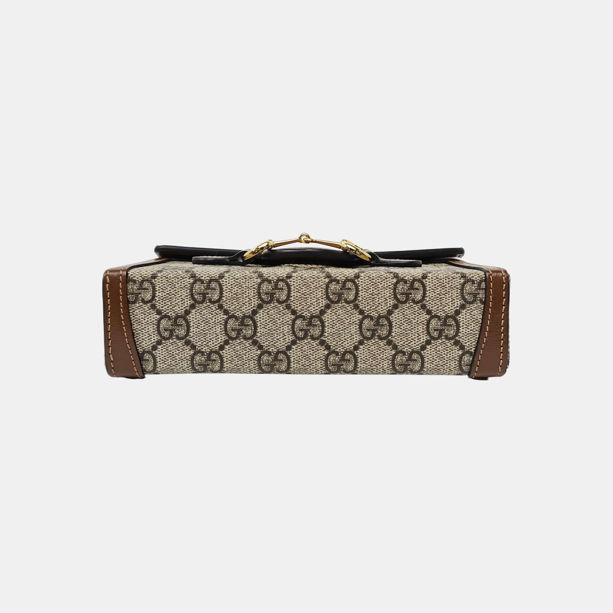 Horsebit 1955 Mini Monogram Coated Canvas Beige