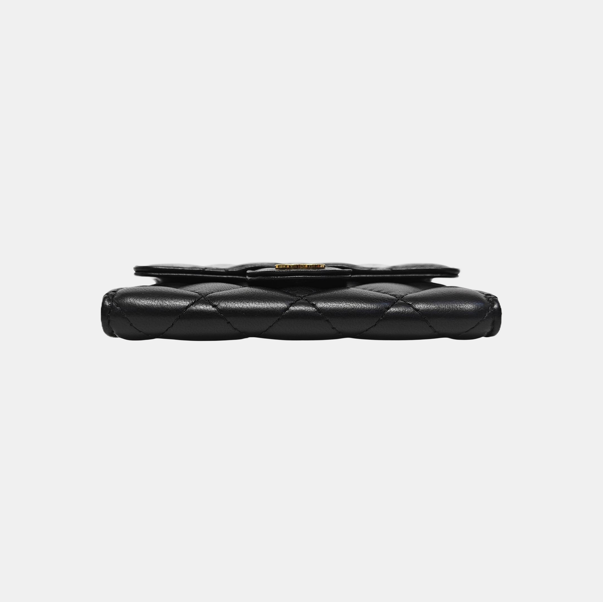 CLASSIC FLAP Quilted Lambskin Black Wallet
