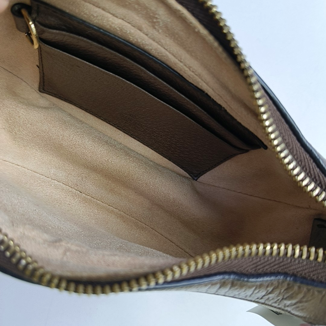 Ophidia Mini Monogram Coated Canvas Beige