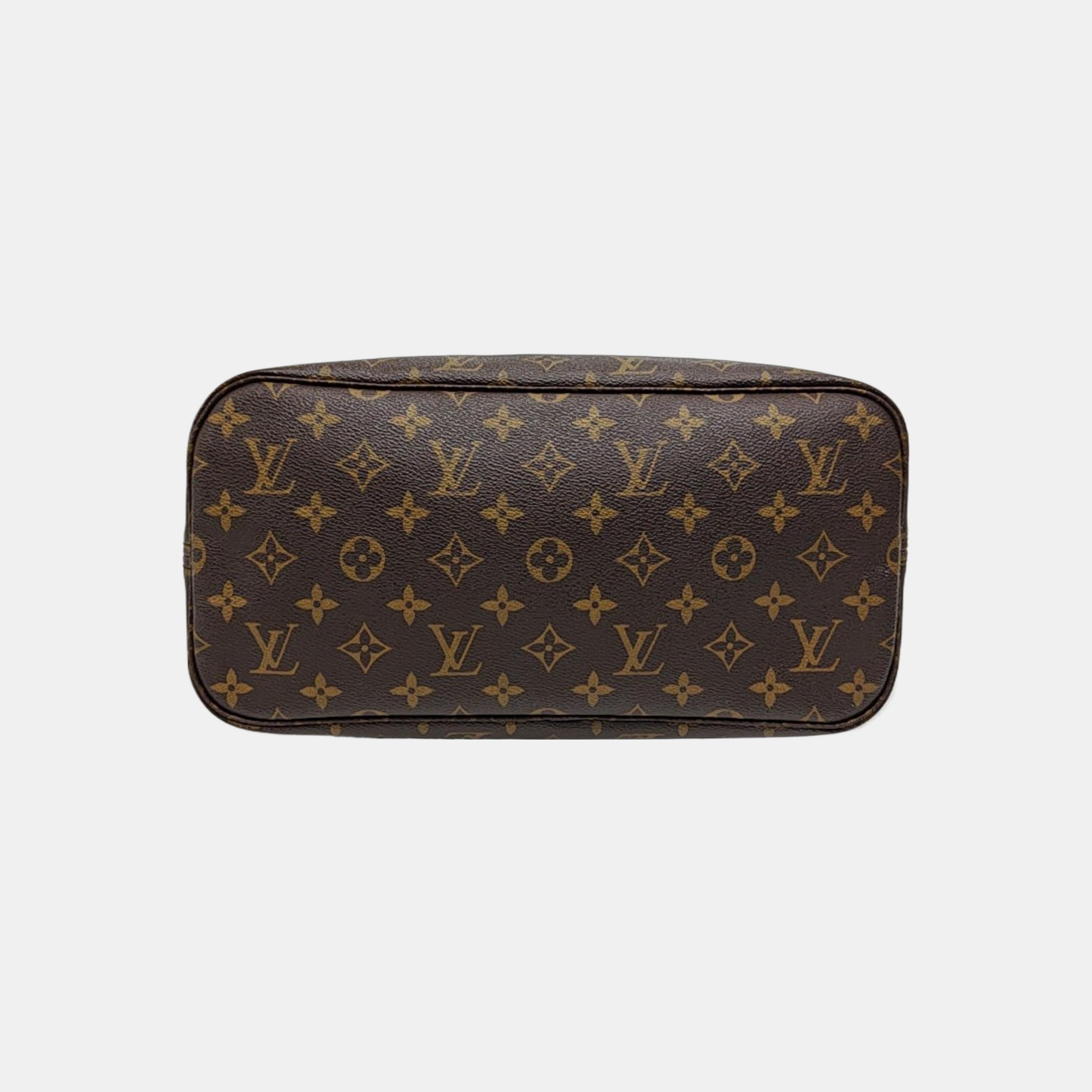 NEVERFULL MM Monogram Coated Canvas Brown