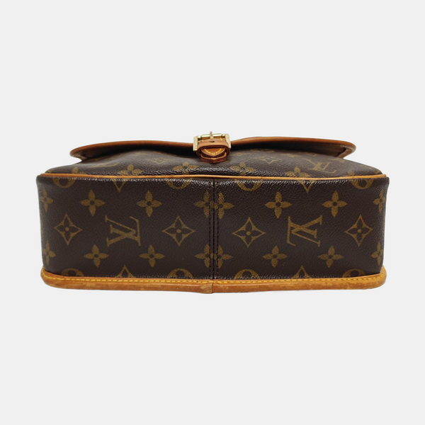 SOLOGNE PM Monogram Coated Canvas Brown