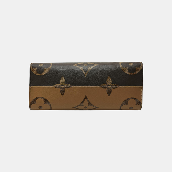 ONTHEGO MM Monogram Coated Canvas Brown