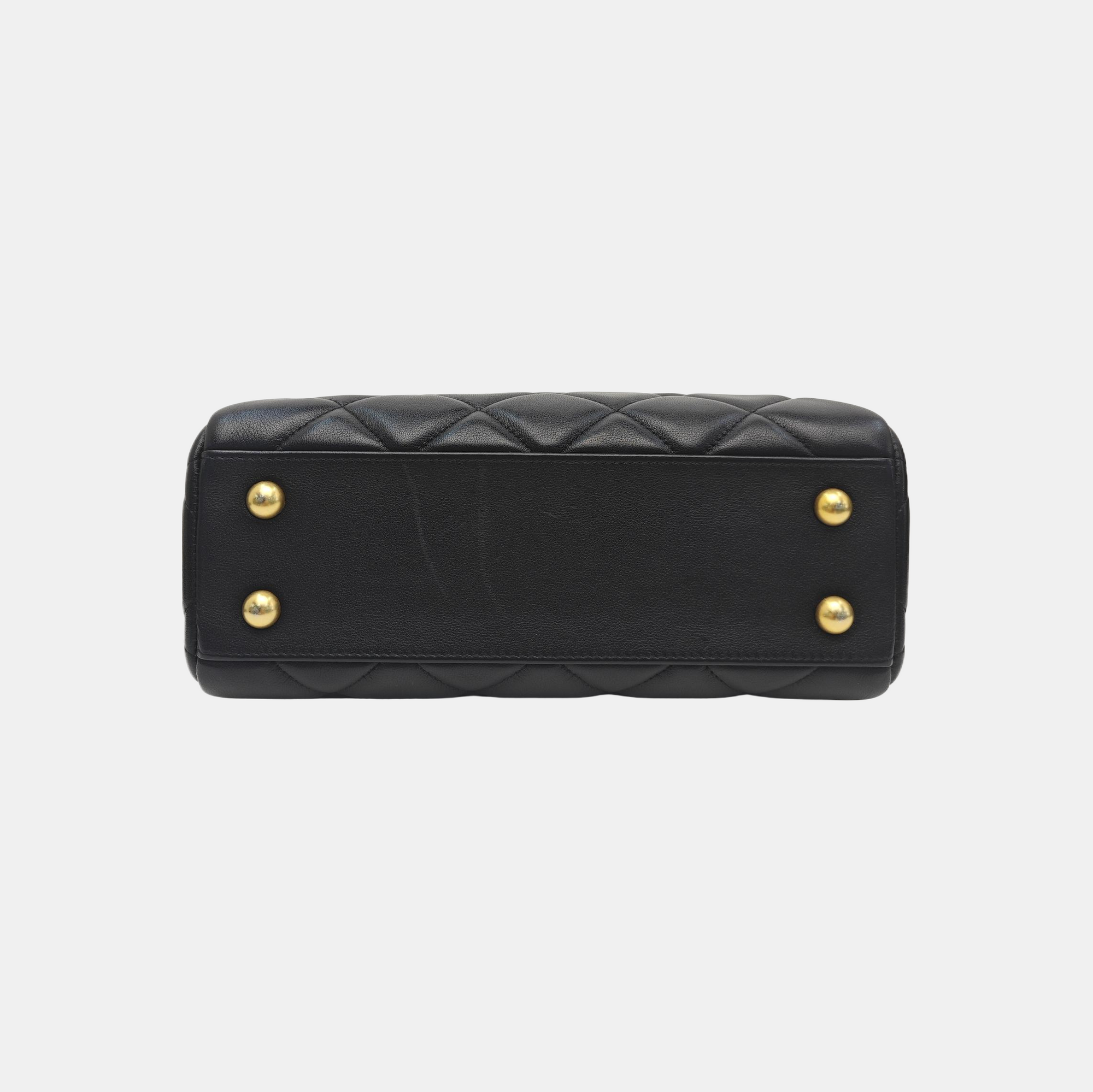 Quilted Lambskin Shoulder Bag Small Black