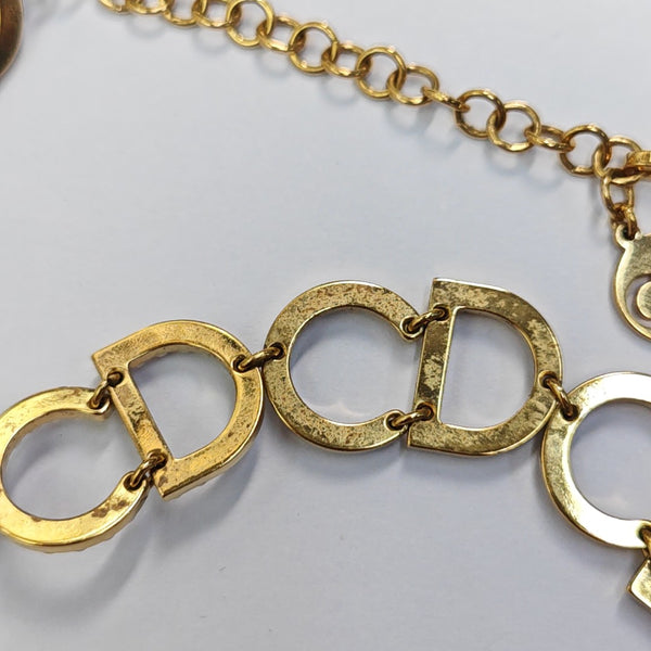 Petit CD Metal Gold Necklace
