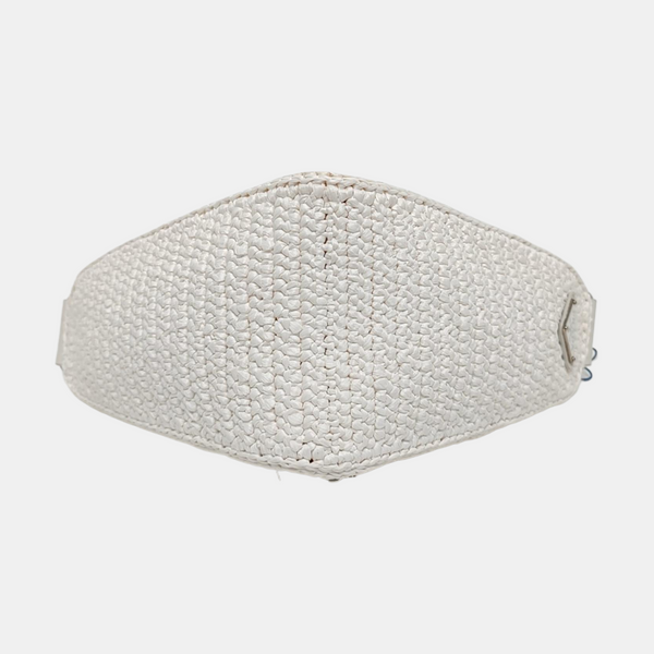 Authenticated pre-owned  Triangle Straw White - Shoulder Bag at Looply