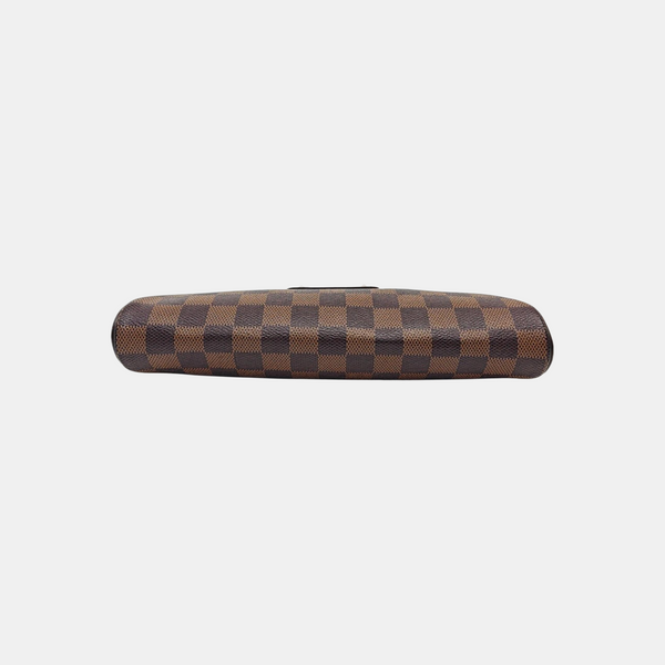 EVA Damier Ebene Coated Canvas Brown