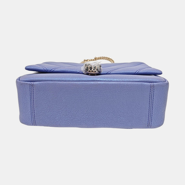 SERPENTI CABOCHON Small Quilted Lambskin Blue