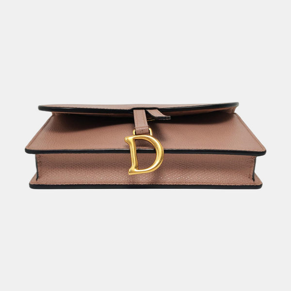 Authenticated pre-owned  Saddle Calfskin Pink - Belt Bag at Looply