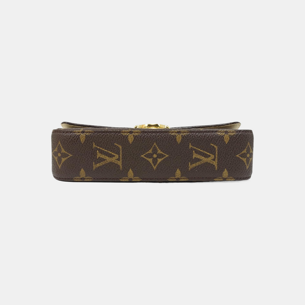 Monogram Coated Canvas Top Handle Bag Brown