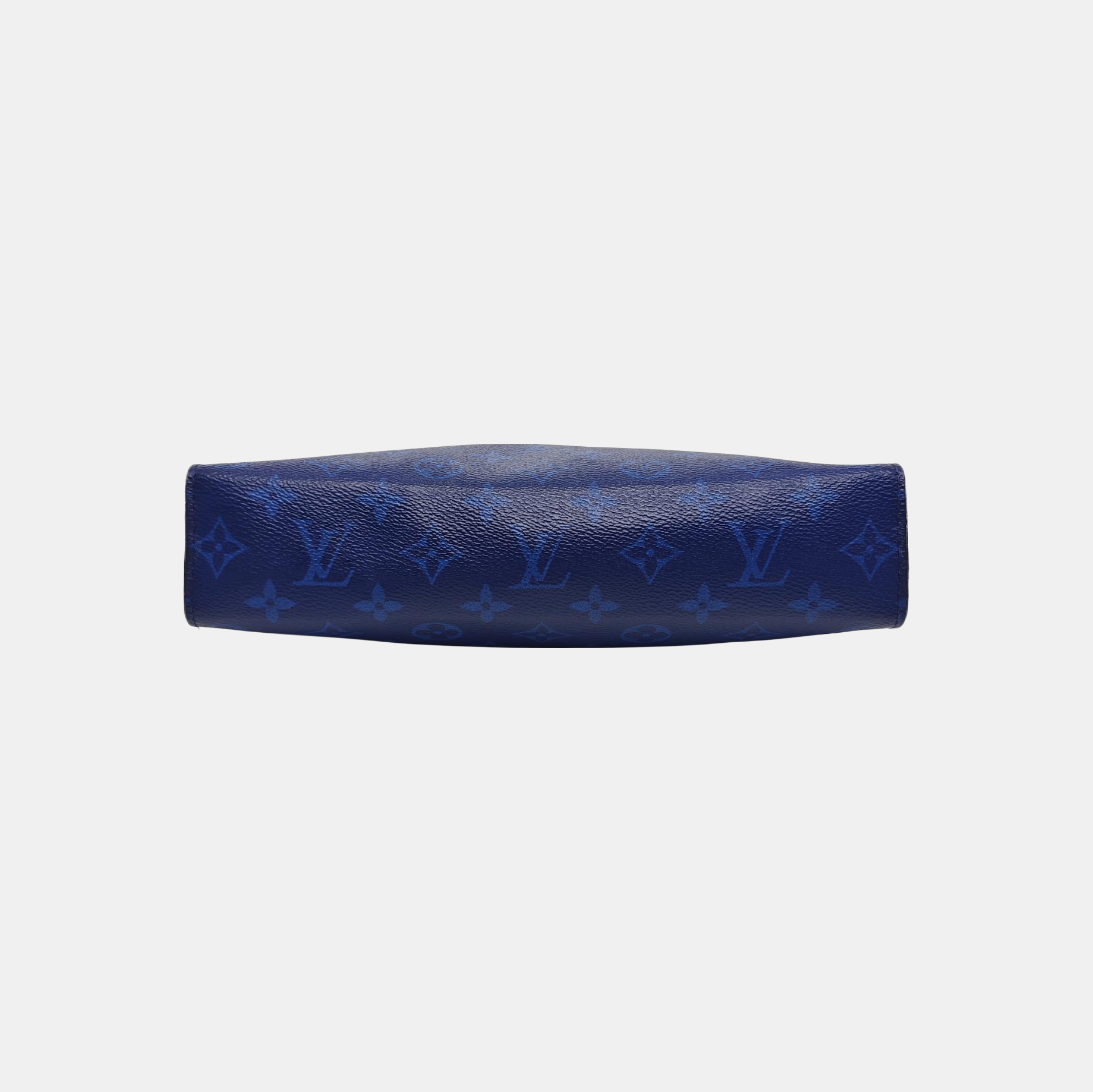 Pochette Voyag MM Monogram Coated Canvas Blue
