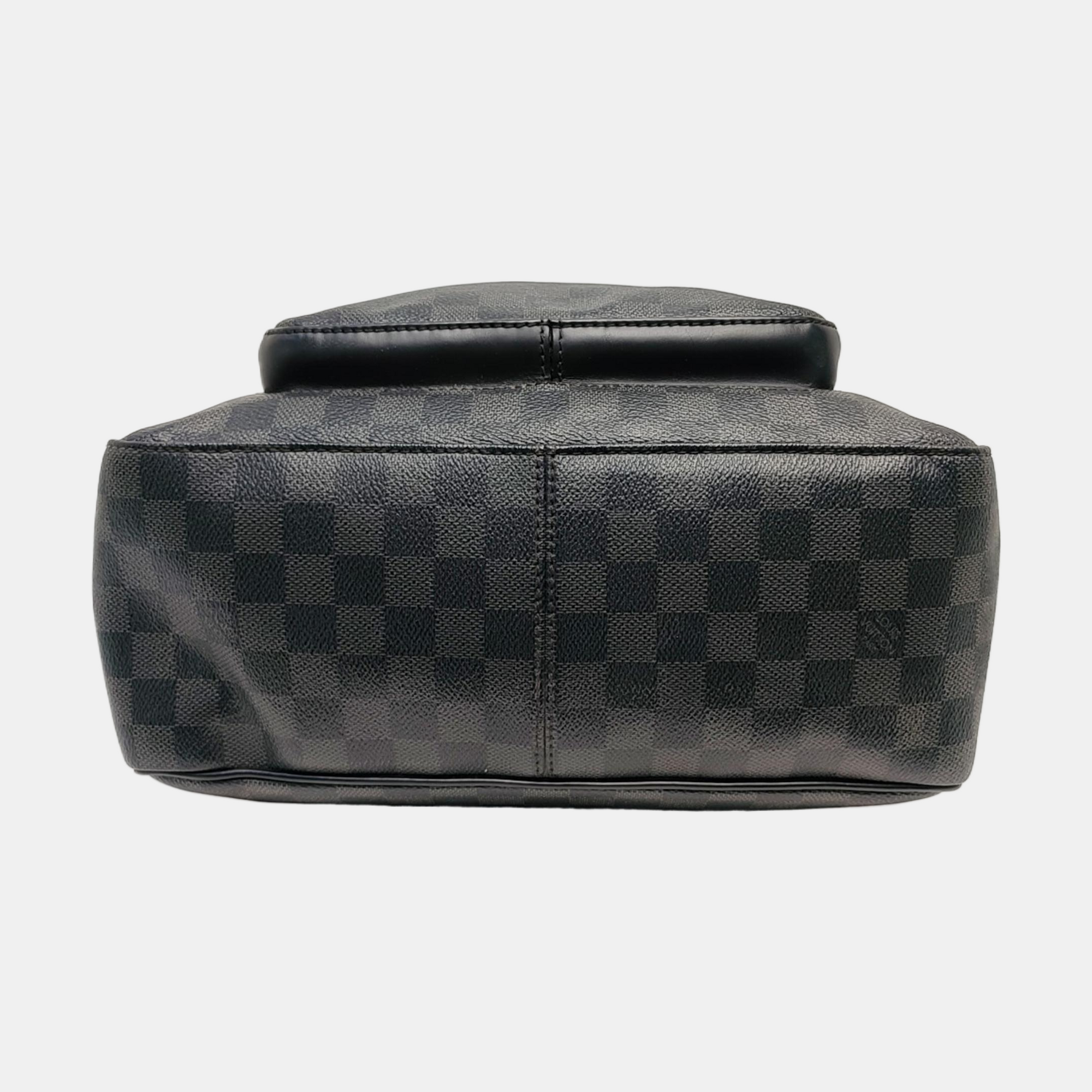 JOSH Damier Graphite Coated Canvas Gray