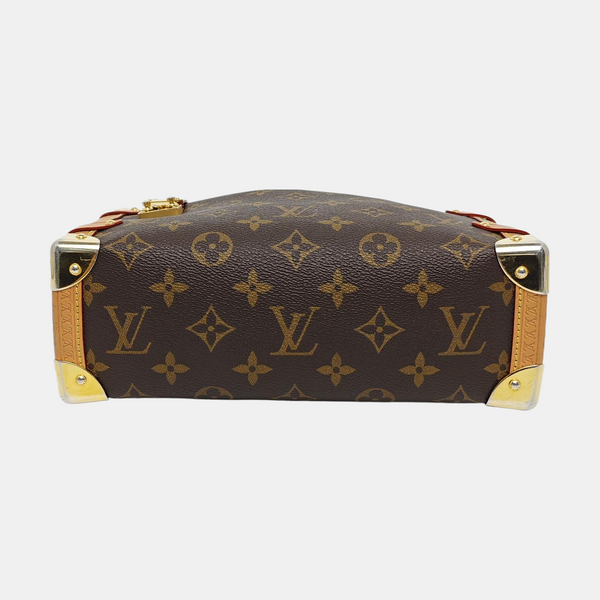 SIDE TRUNK MM Monogram Coated Canvas Brown