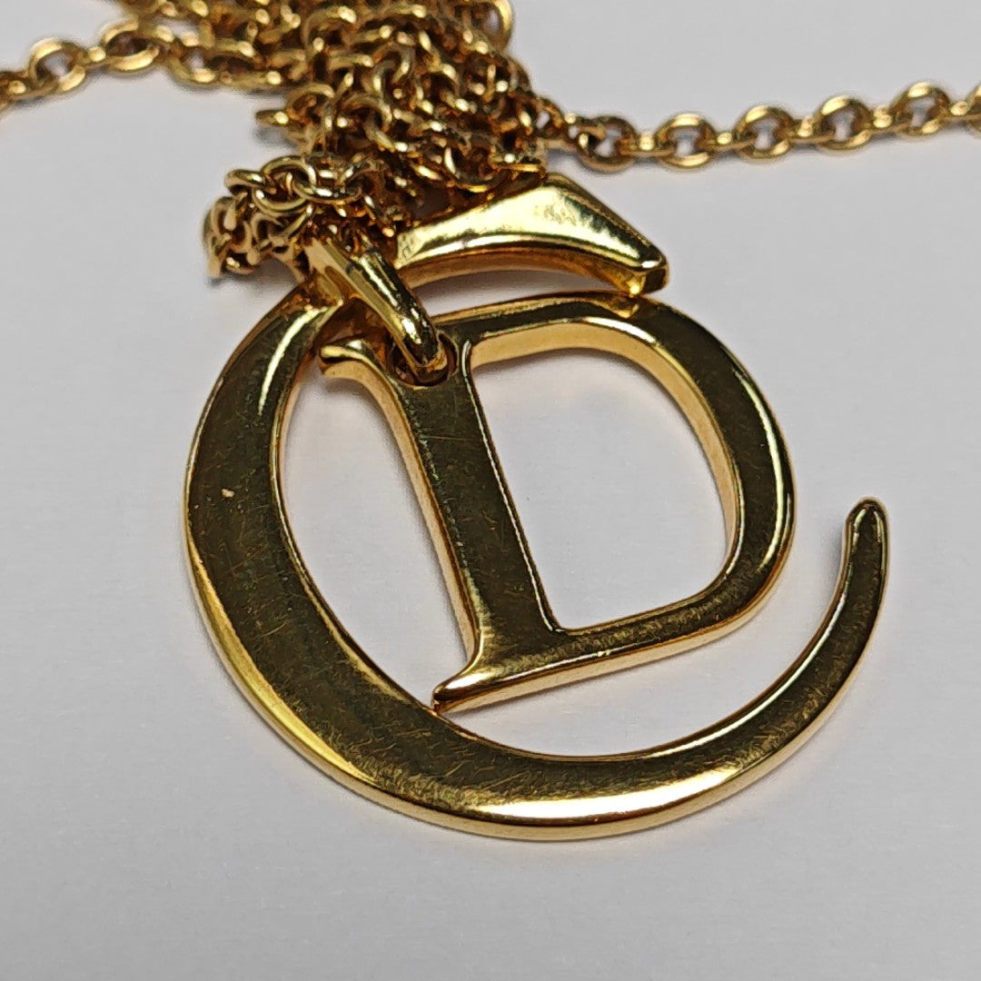 CD Swing Metal Gold Necklace