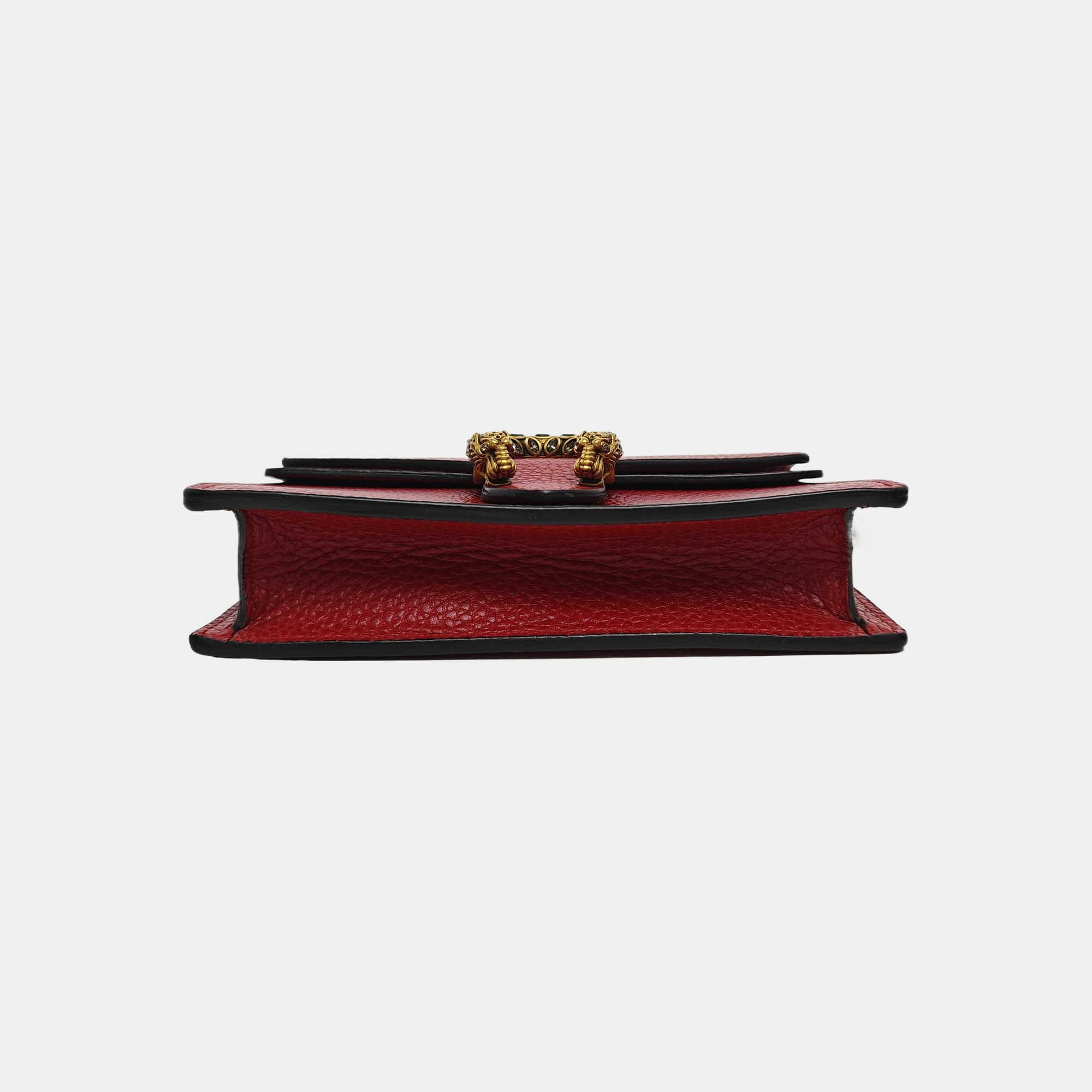 Dionysus Super Mini Piel de becerro roja