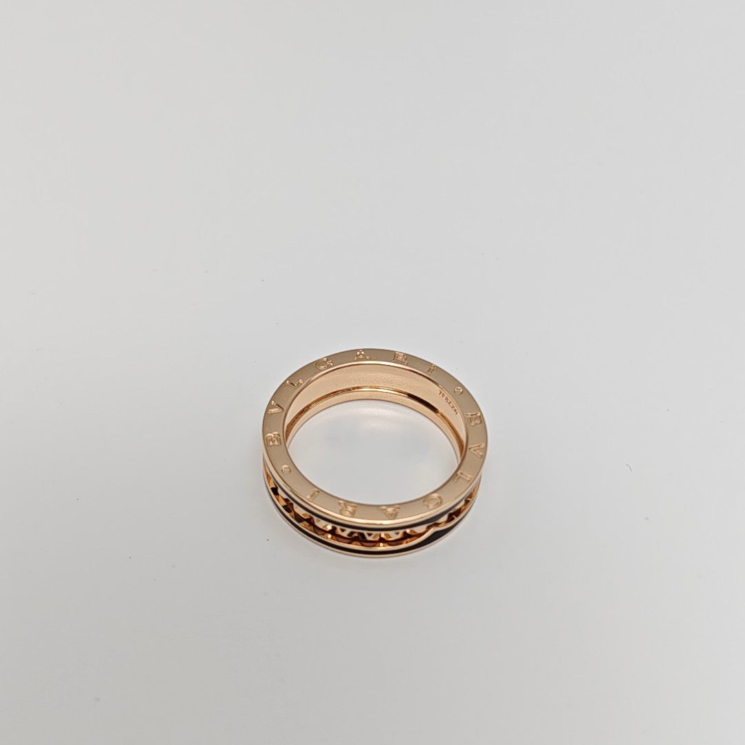 B.ZERO1 18k Rose Gold Ring EU 64