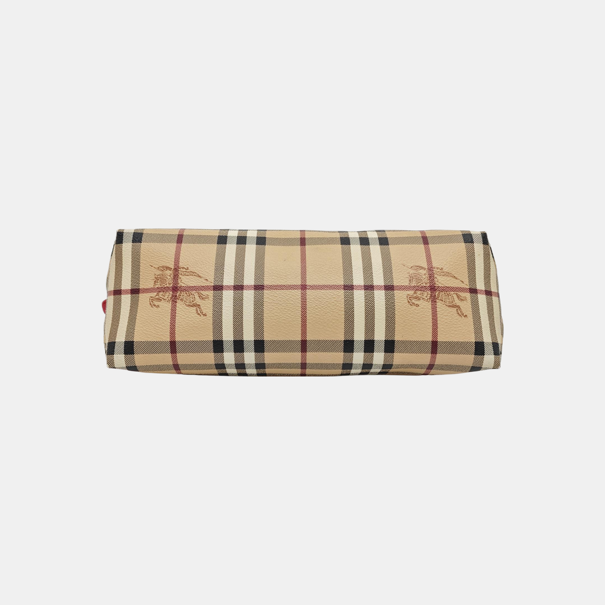 Coated Canvas Crossbody Bag Beige