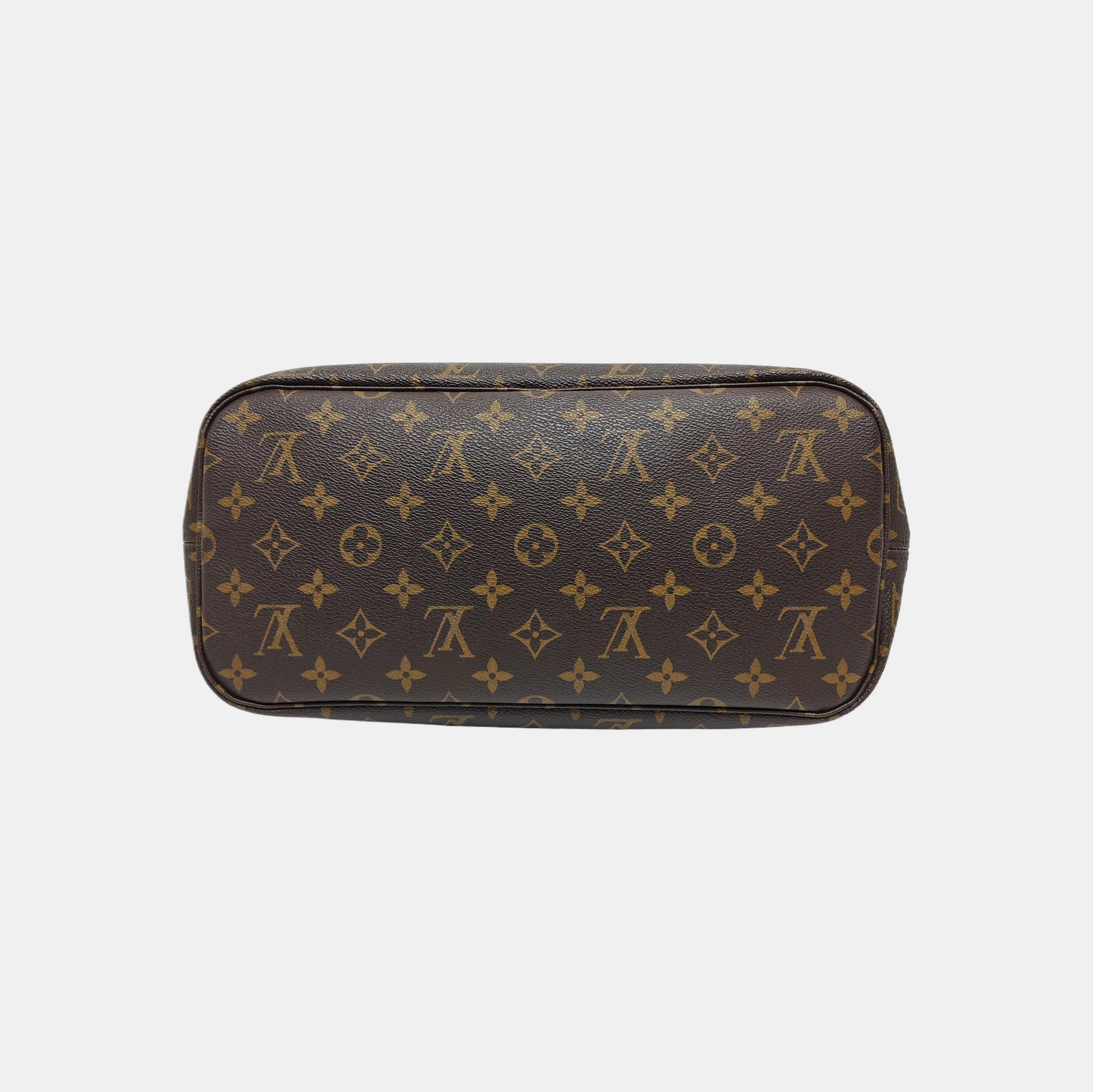 NEVERFULL MM Monogram Coated Canvas Brown
