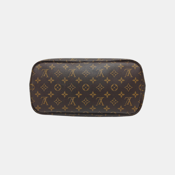 NEVERFULL MM Monogram Coated Canvas Brown