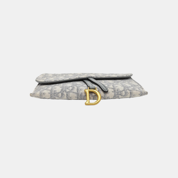 Saddle Small Oblique Canvas Gray