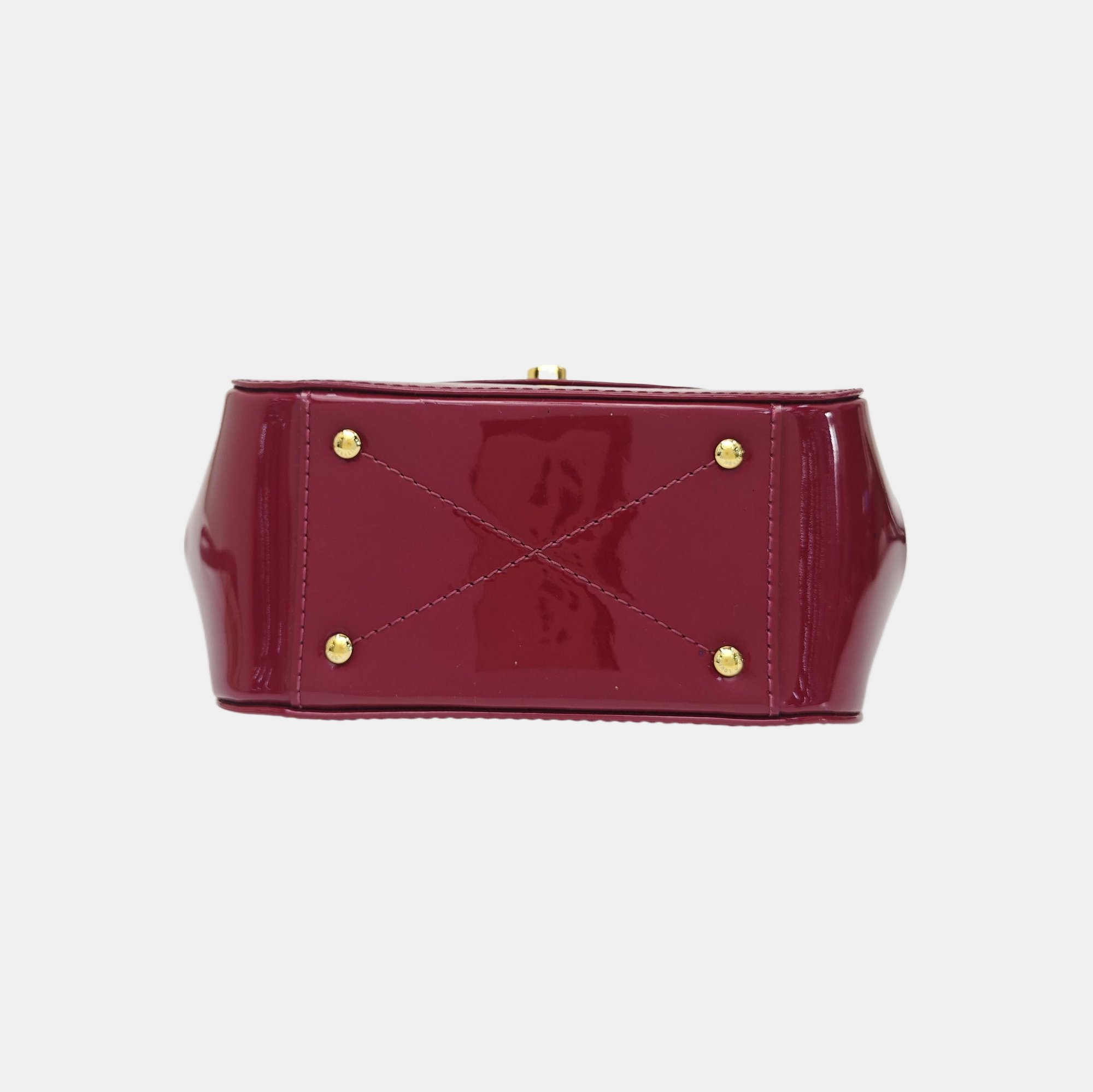 PASADENA PM Monogram Patent Leather Red