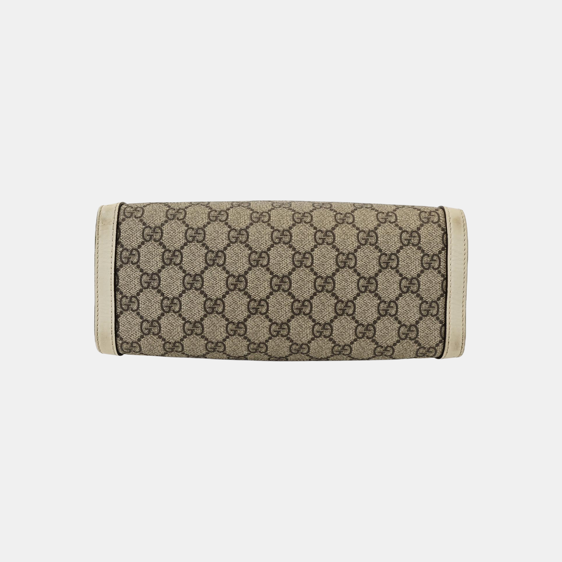 Padlock Small Monogram Coated Canvas Beige