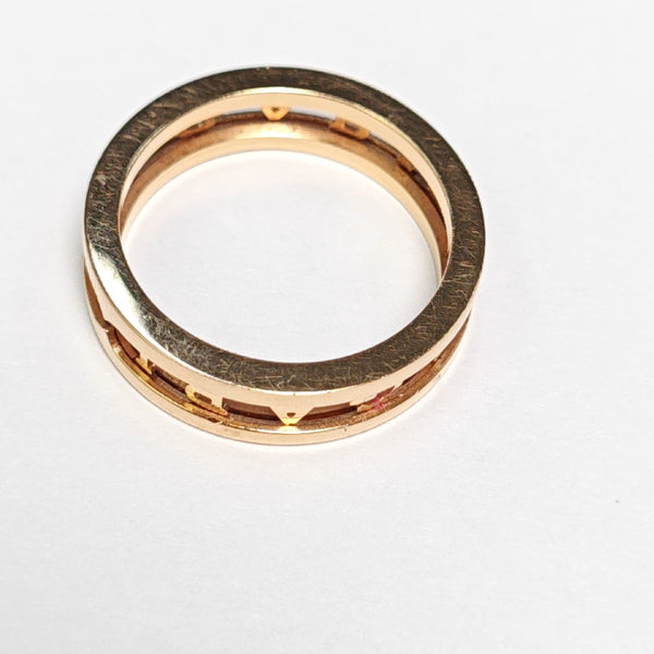 B.ZERO1 18k Rose Gold Ring EU 59