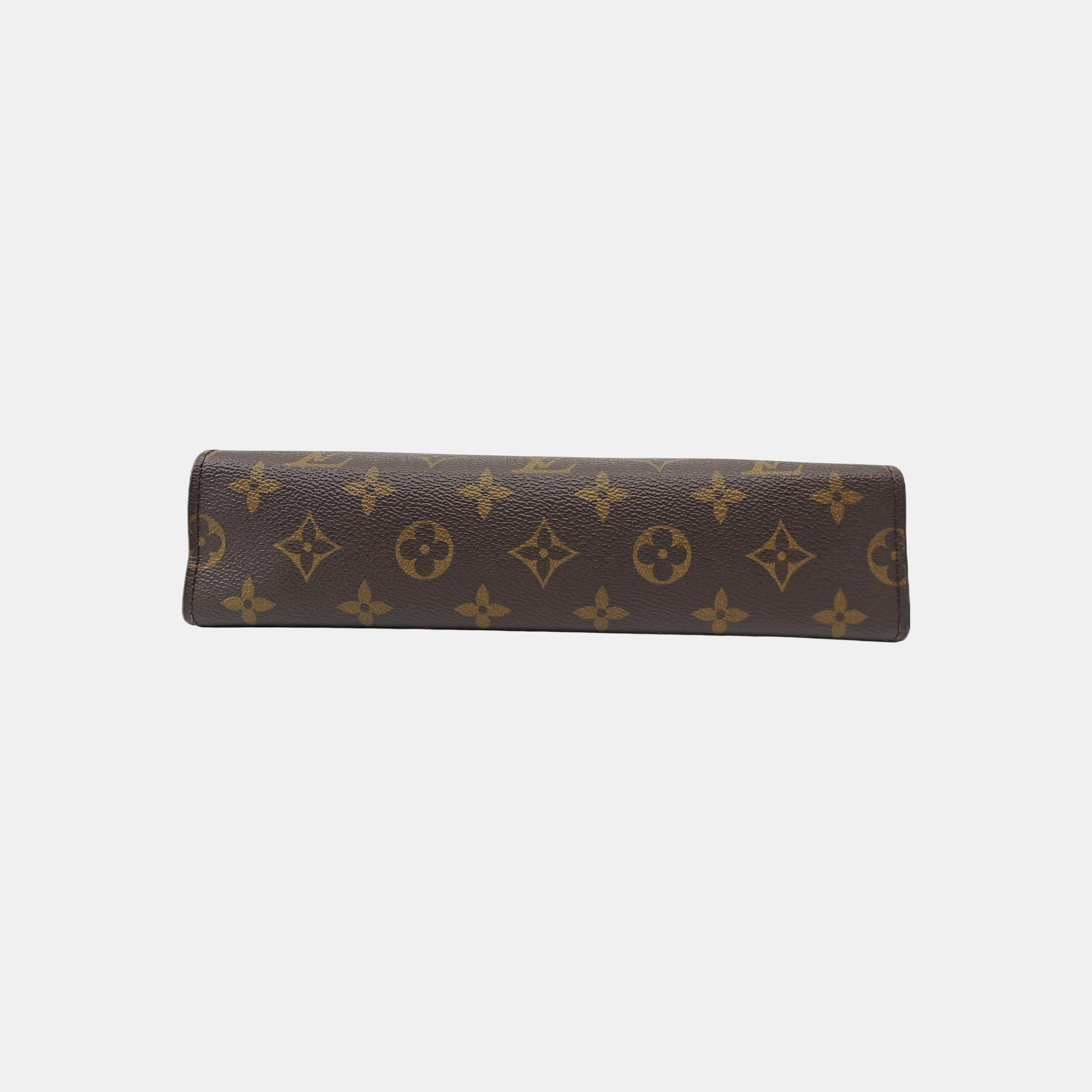 TOILET POCKET 26 Monogram Coated Canvas Brown