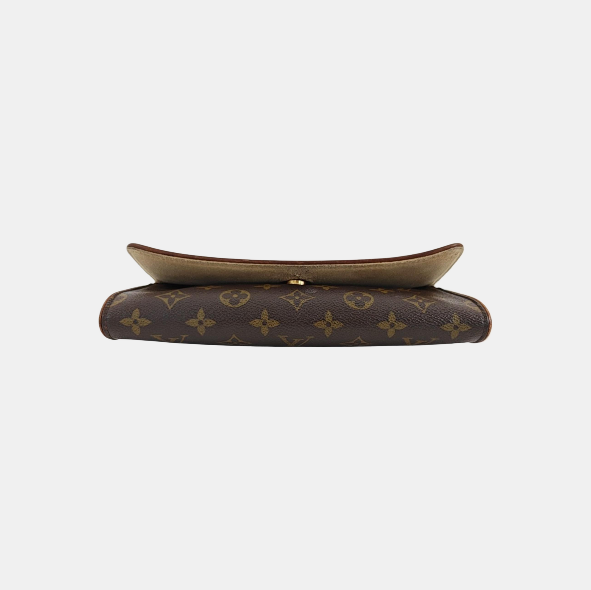TWIN GM Monogram Coated Canvas Brown