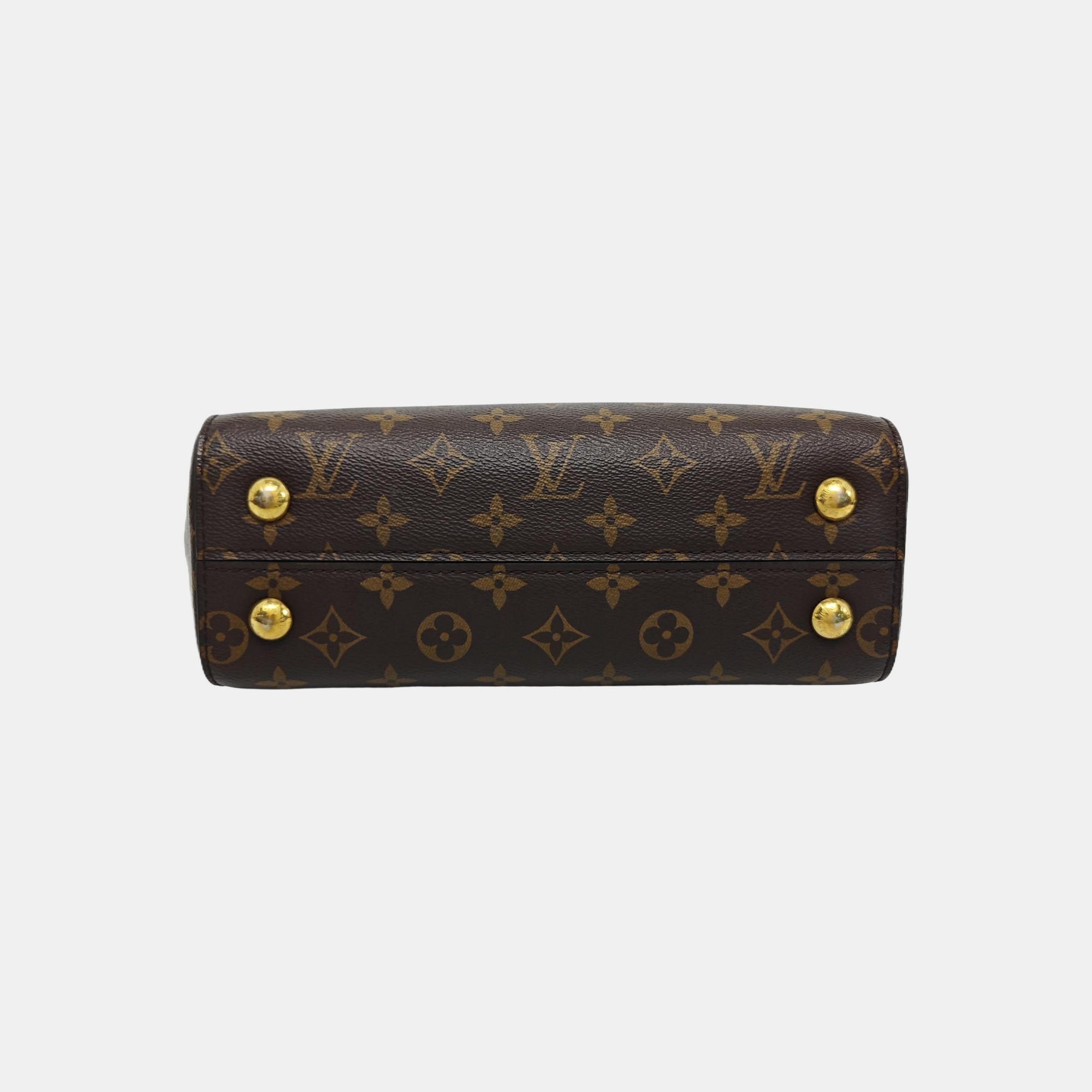 CLUNY PM Monogram Coated Canvas Brown